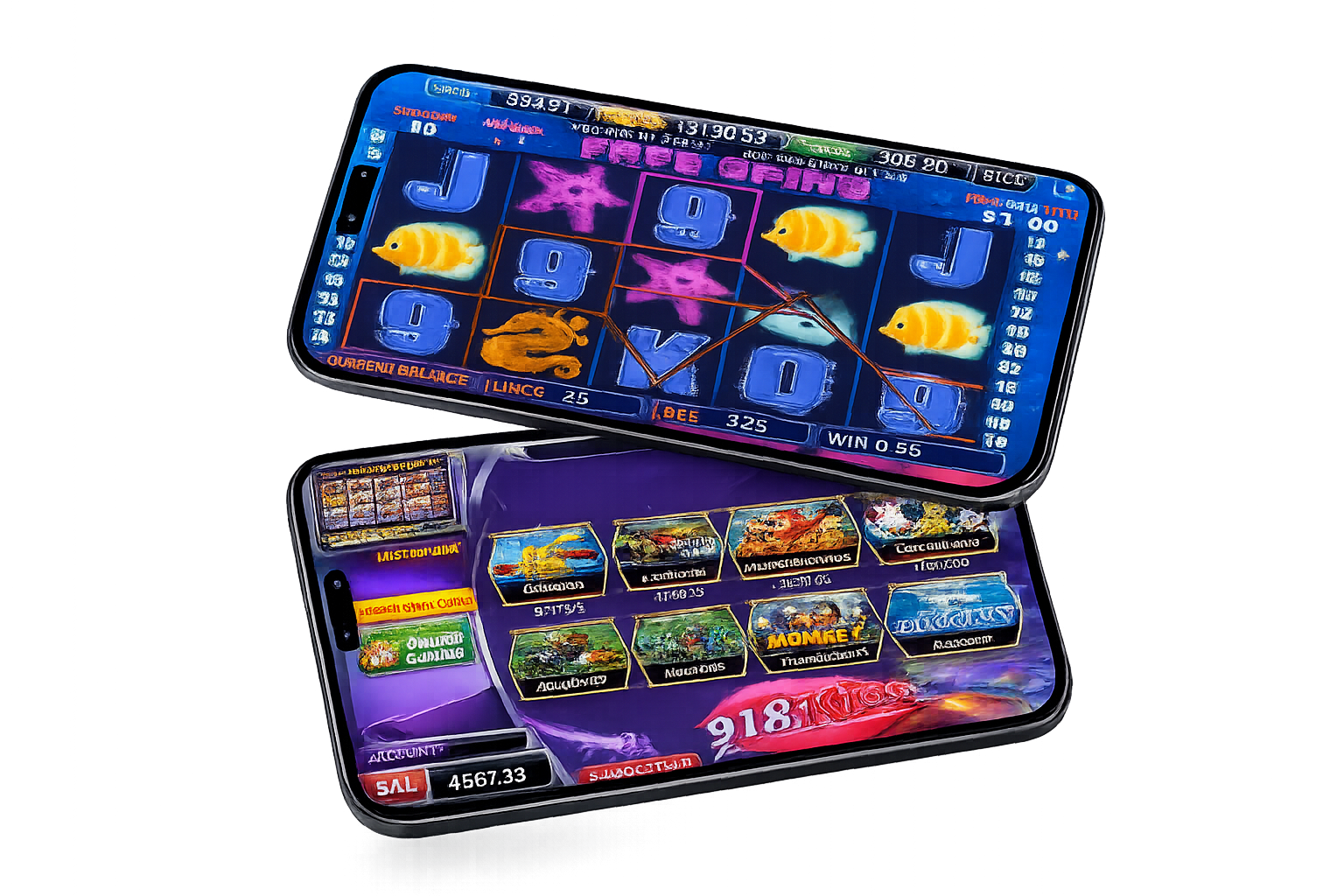 918Kiss big win slot game on mobile phone